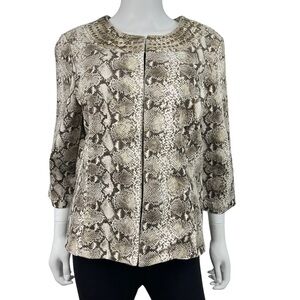 Additions by‎ Chico’s Snake Print Jacket Size 2